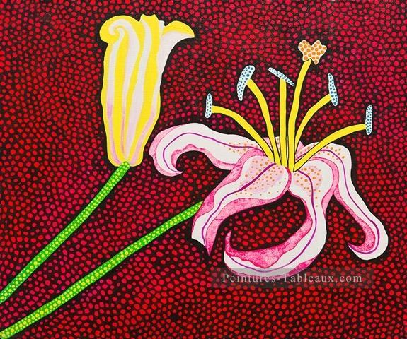 prêt à fleurir le matin 1989 Yayoi KUSAMA japonais Peintures à l'huile